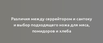 Различия между серрейтором и сантоку и выбор подходящего ножа для мяса, помидоров и хлеба