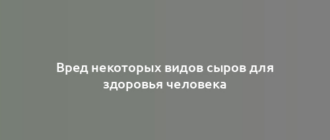 Вред некоторых видов сыров для здоровья человека